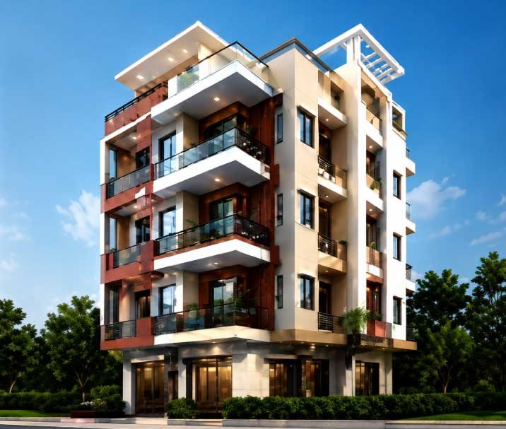 Luxury corner residence